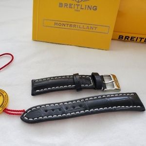 Breitling Croco Strap Original Tang Buckle 20-18